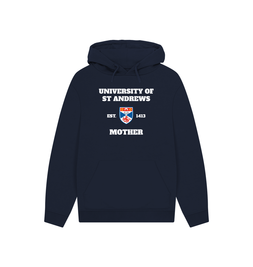 Navy Printed Hoody