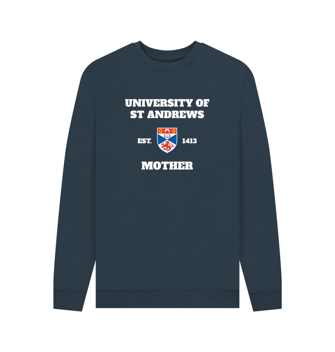 Navy Blue Printed Sweater