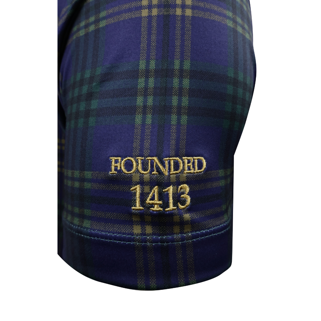 Tartan polo shirt