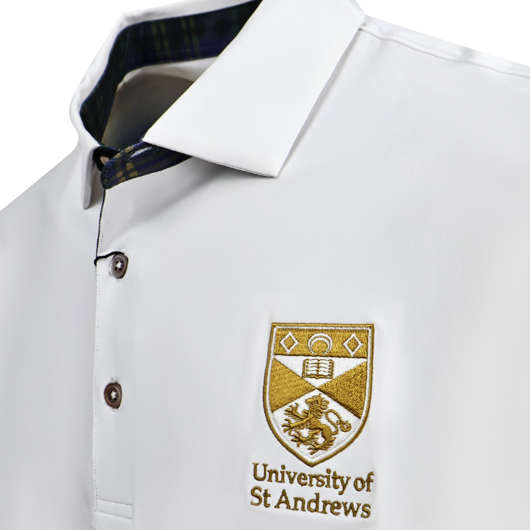 Tartan lined polo shirt