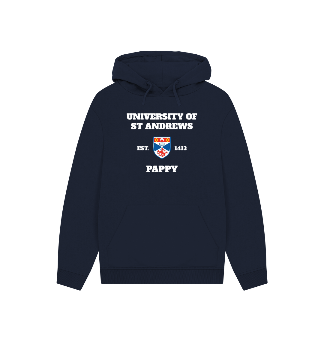 Navy Printed Hoody