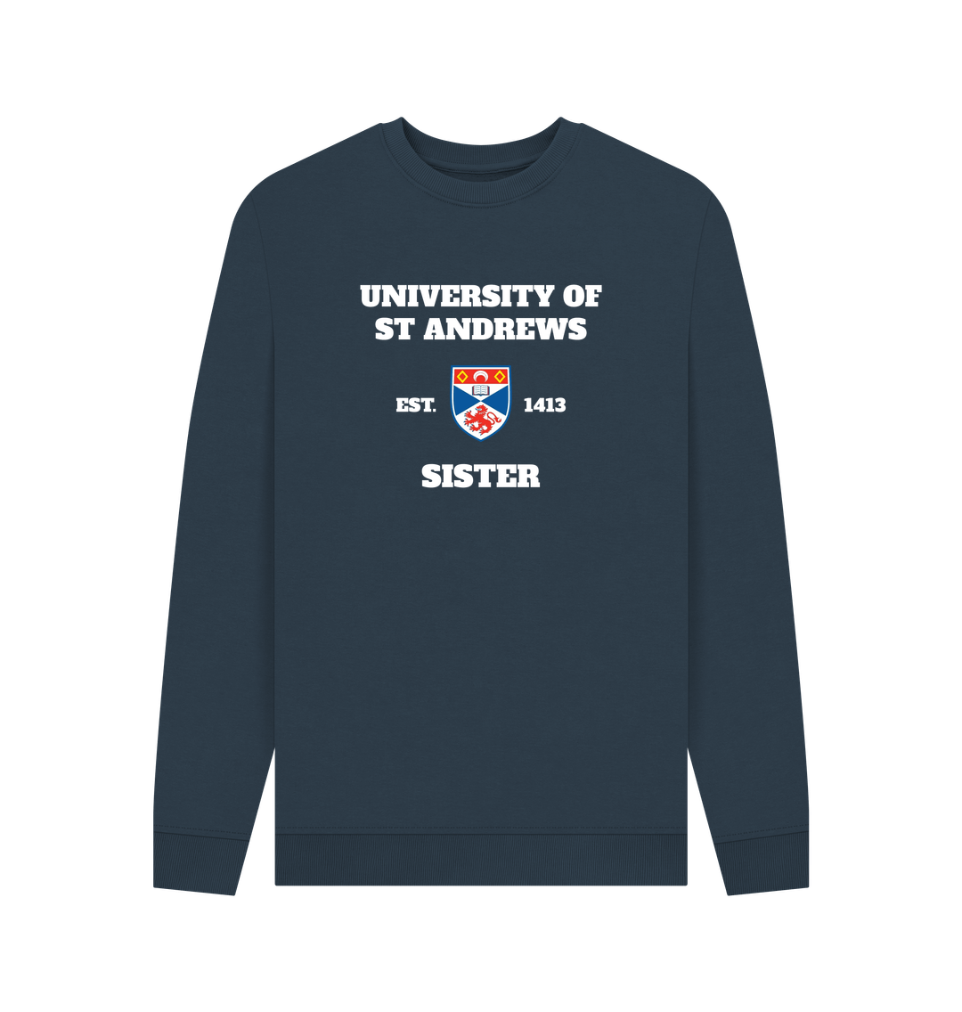 Navy Blue Printed Sweater