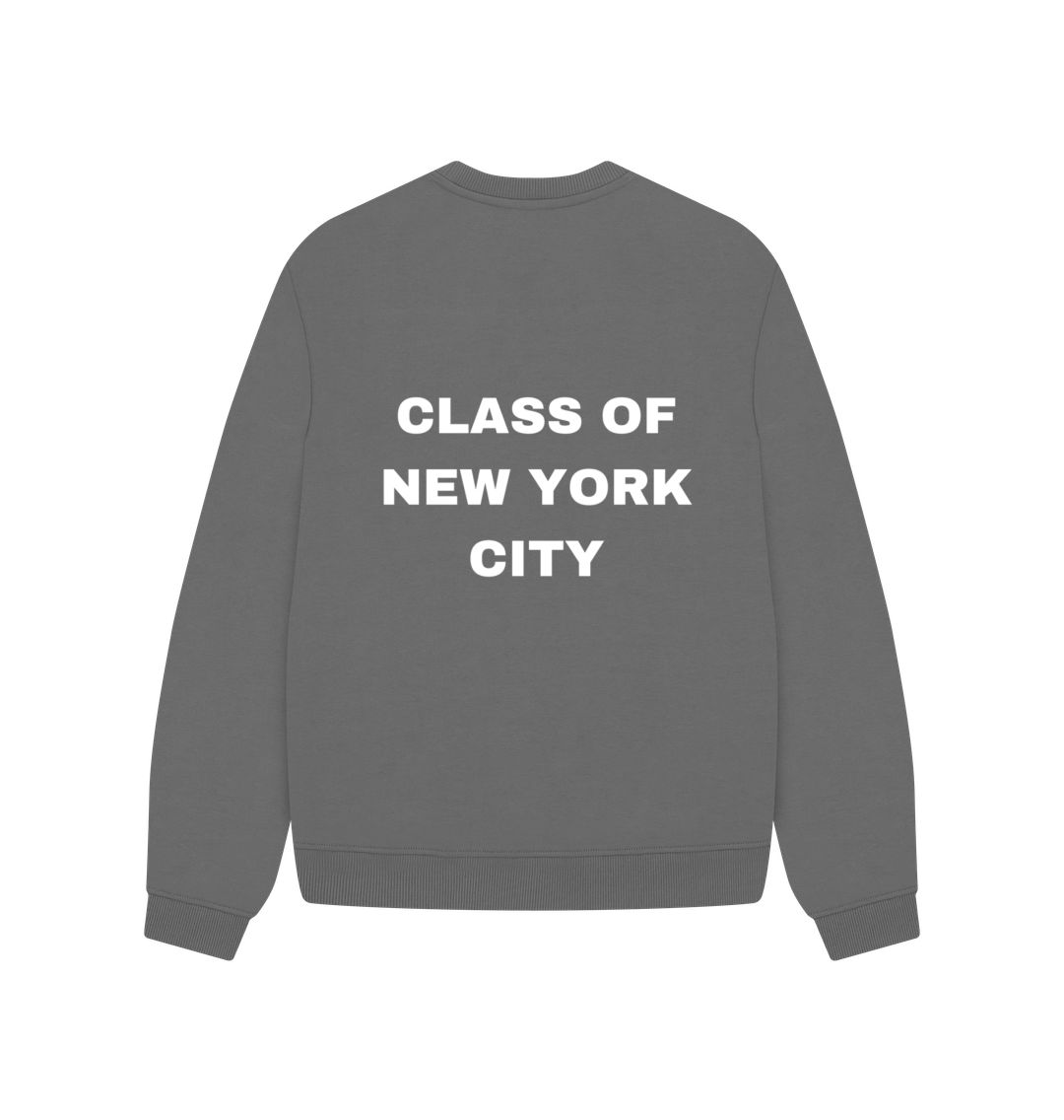 Slate Grey Alumni - Class of New York City Ladies Oversized Sweater