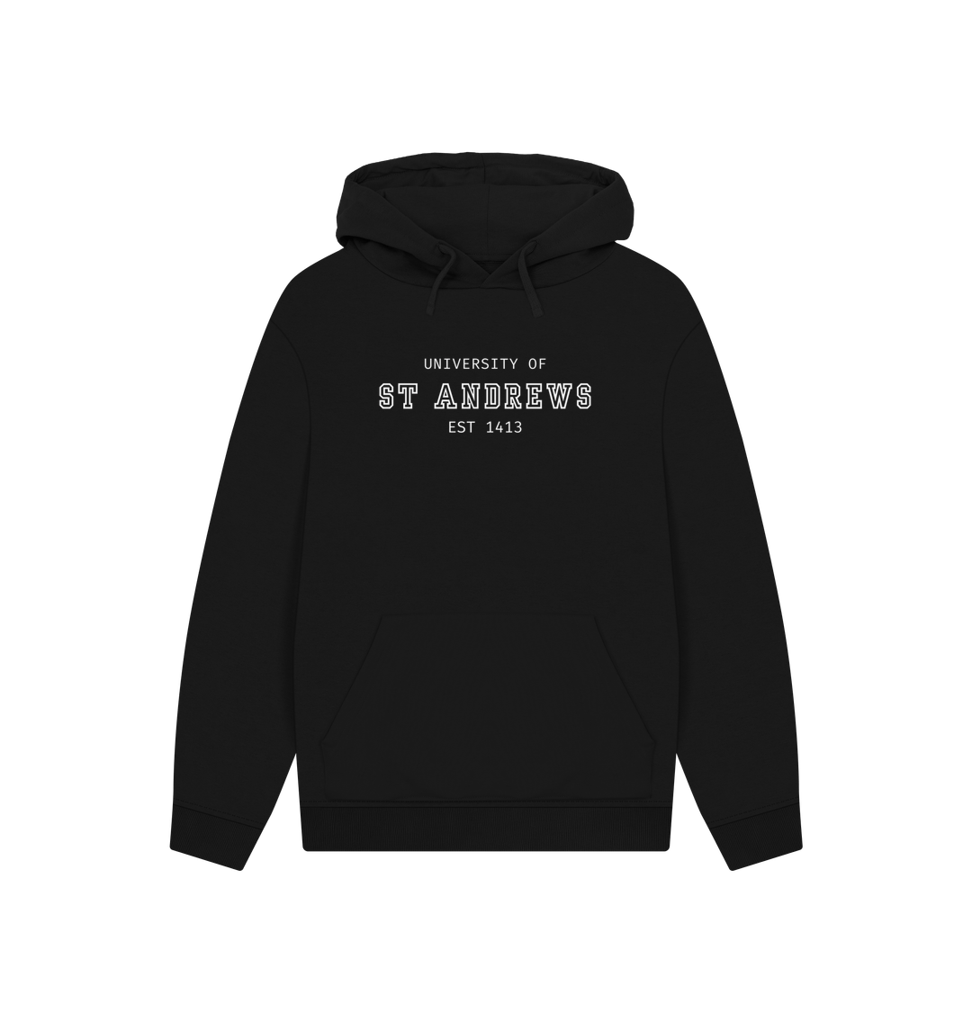 Black Printed Hoody