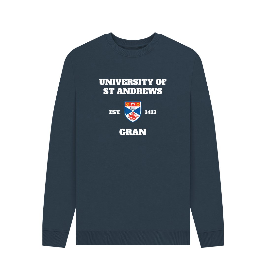 Navy Blue Printed Sweater