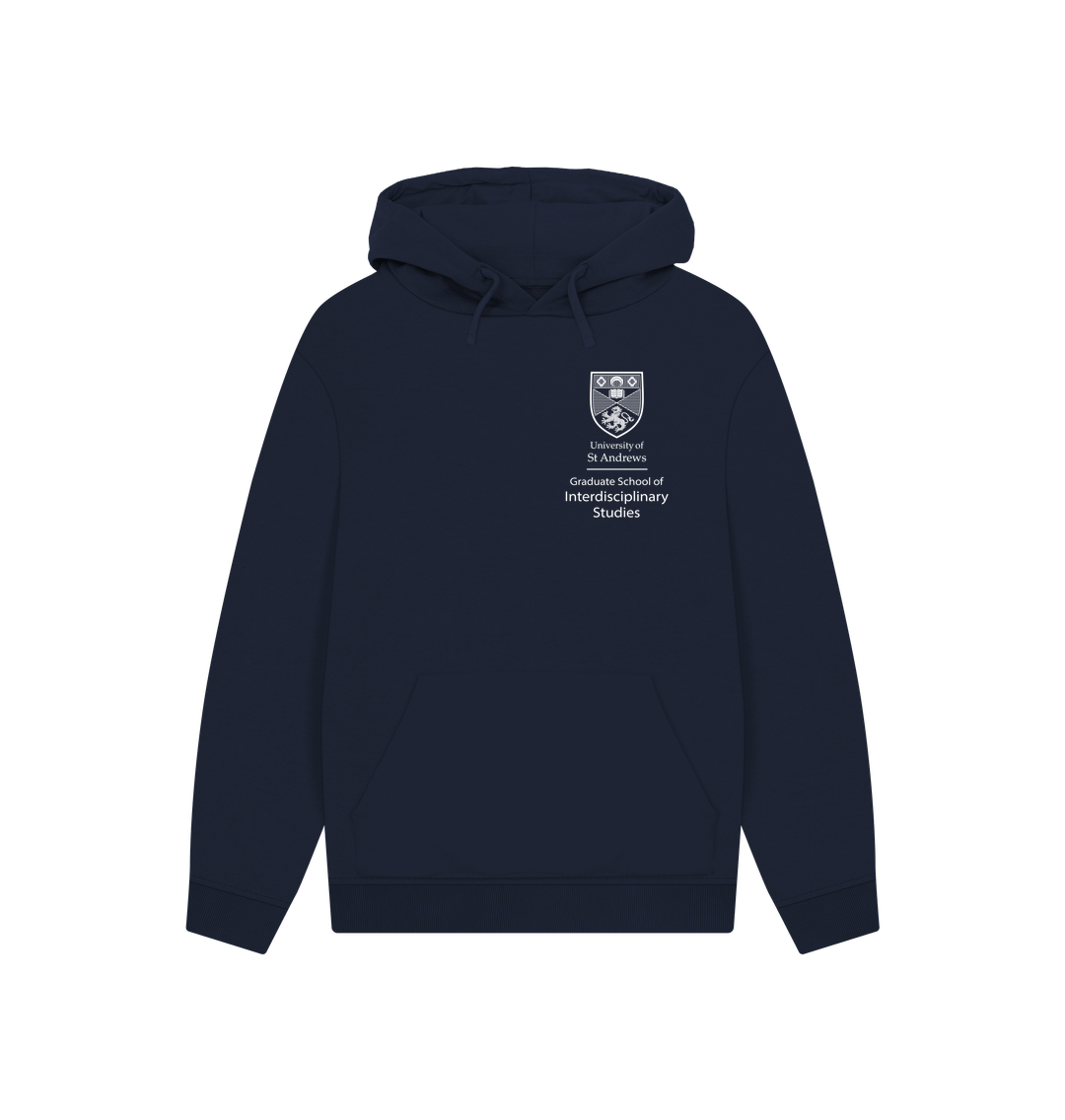 Navy Printed Hoody