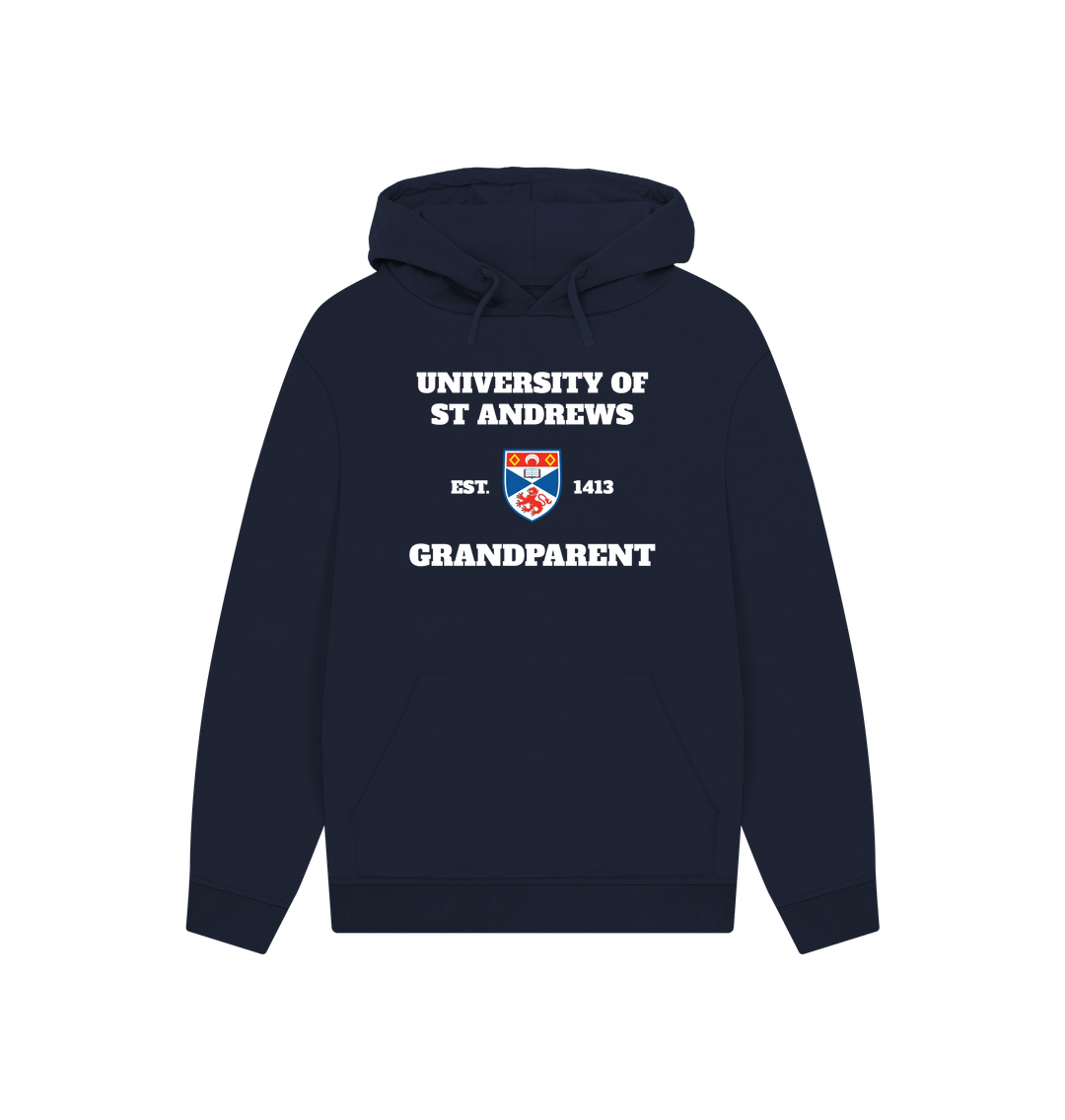 Navy Printed Hoody