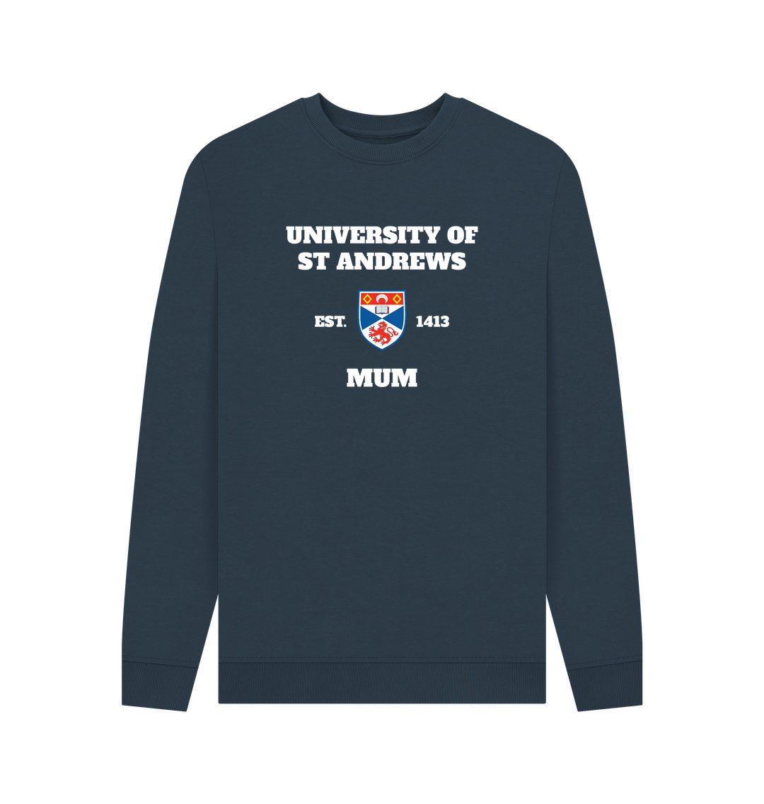 Navy Blue Printed Sweater