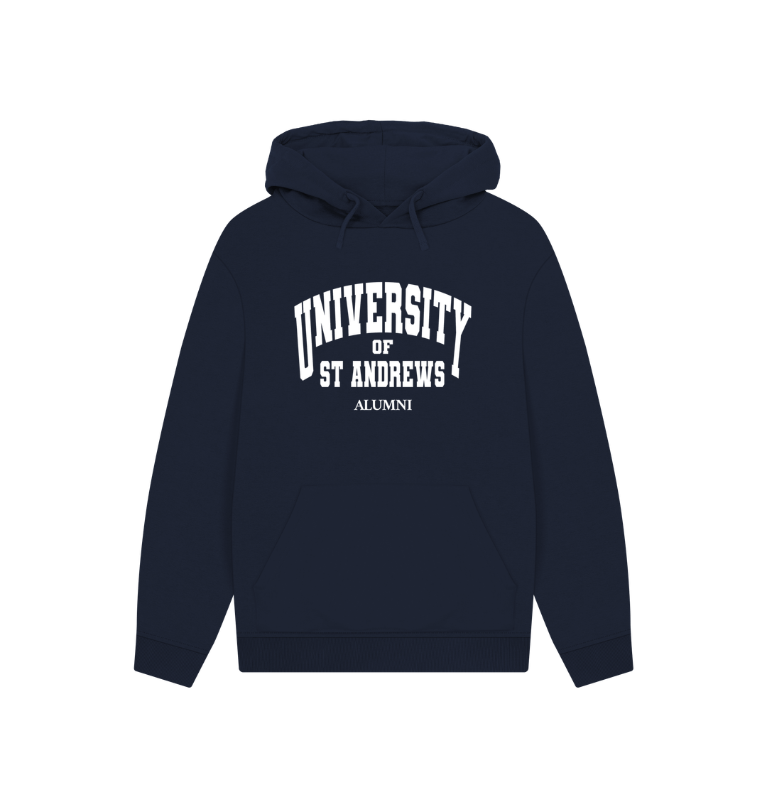 Navy Printed Hoody