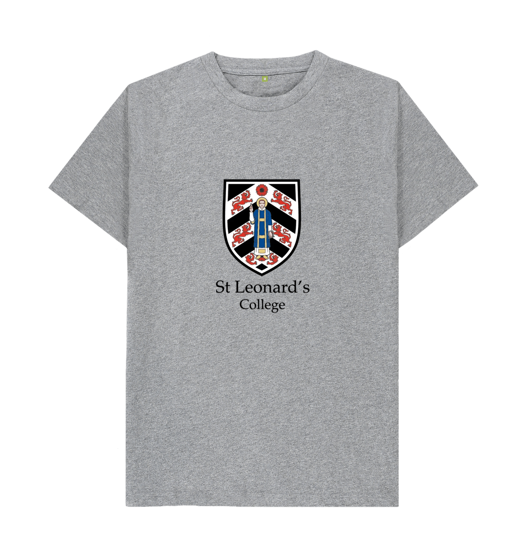 Athletic Grey St Leonard's College Large Crest T-shirt