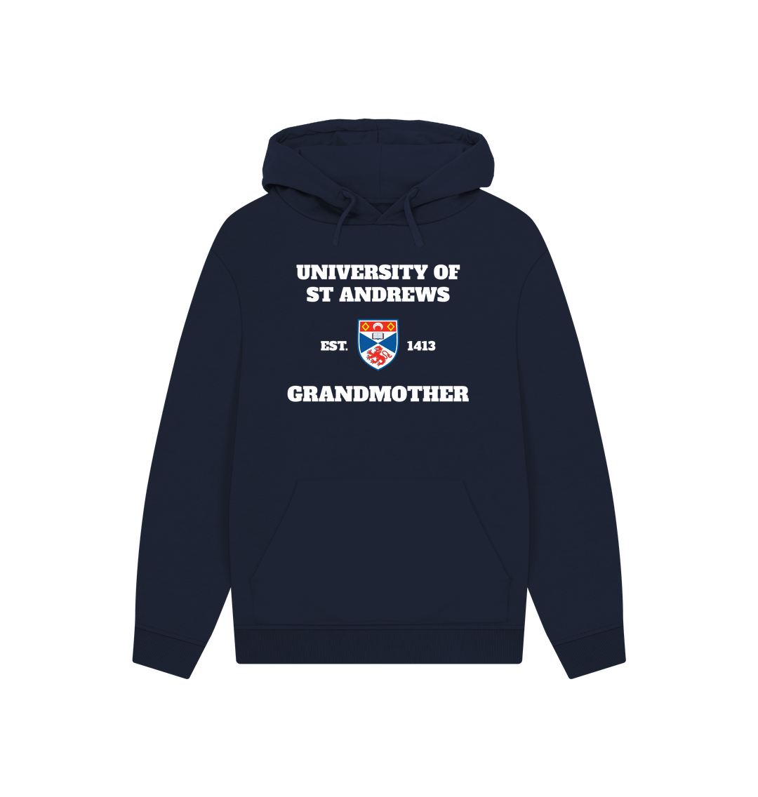 Navy Printed Hoody