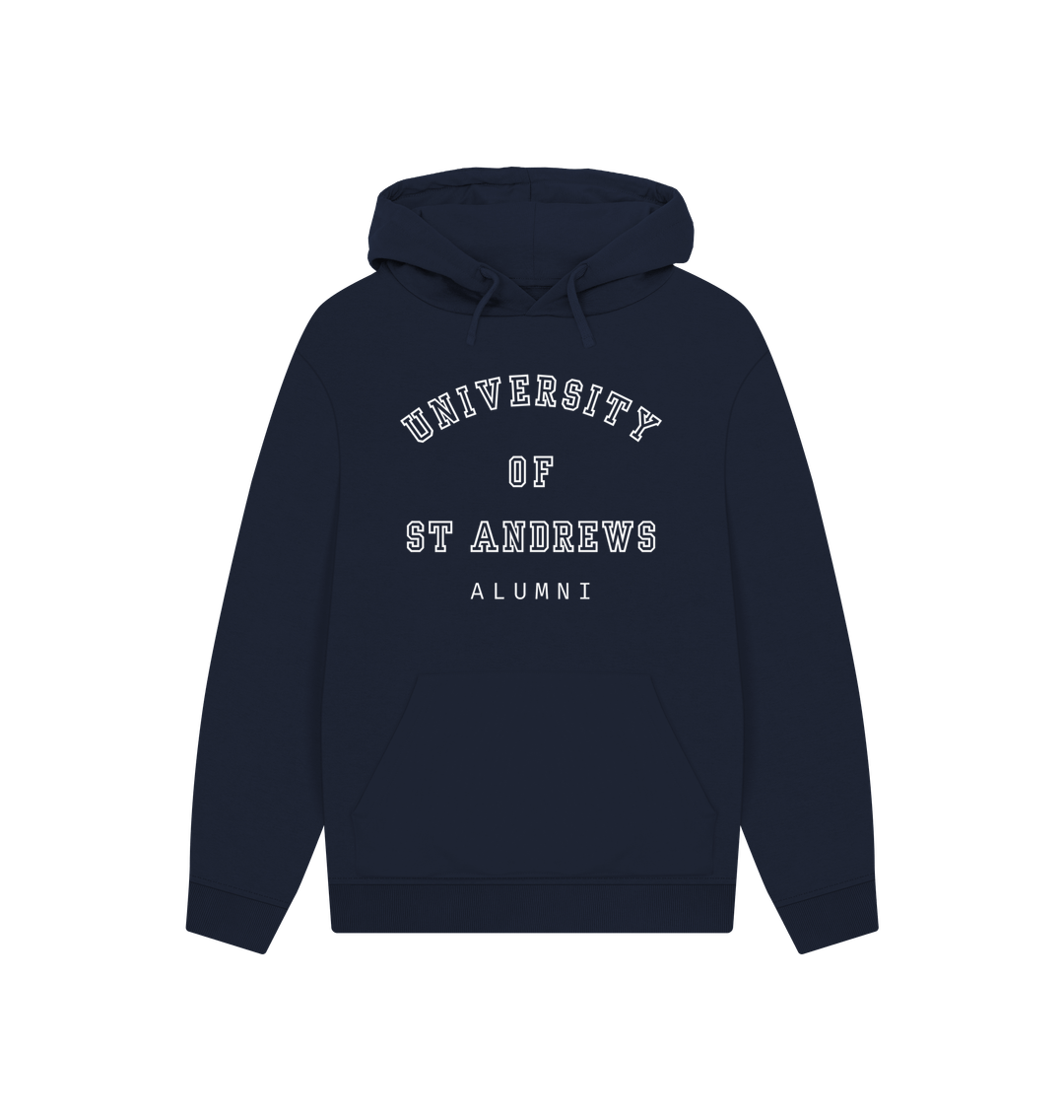 Navy Printed Hoody