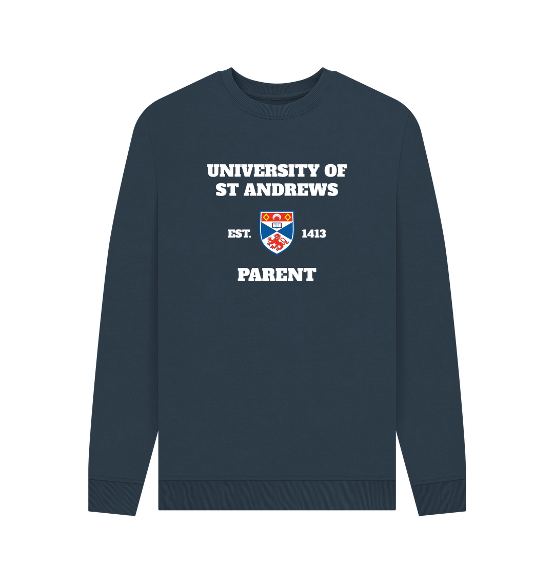 Navy Blue Printed Sweater