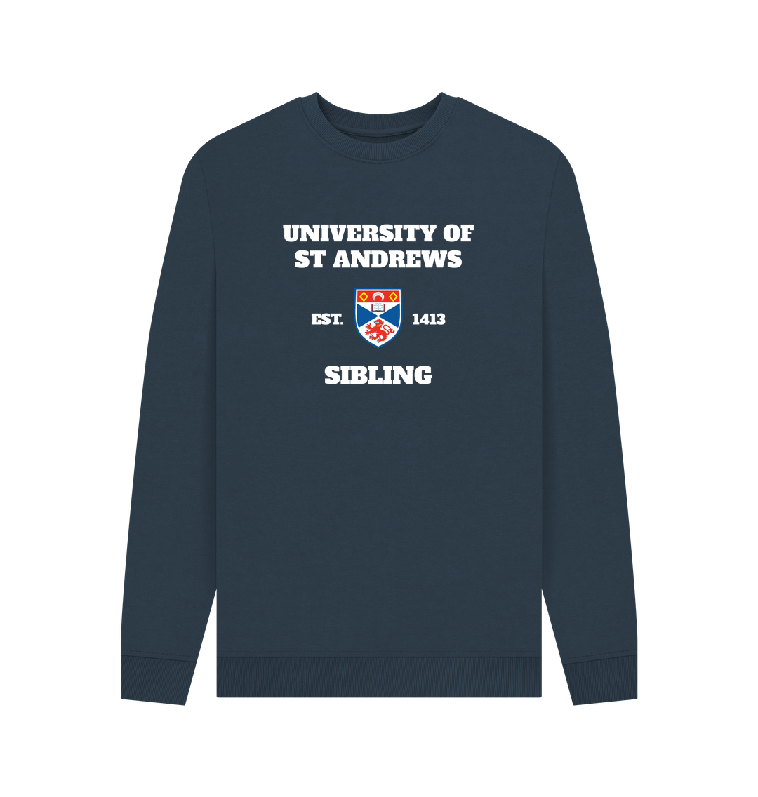 Navy Blue Printed Sweater