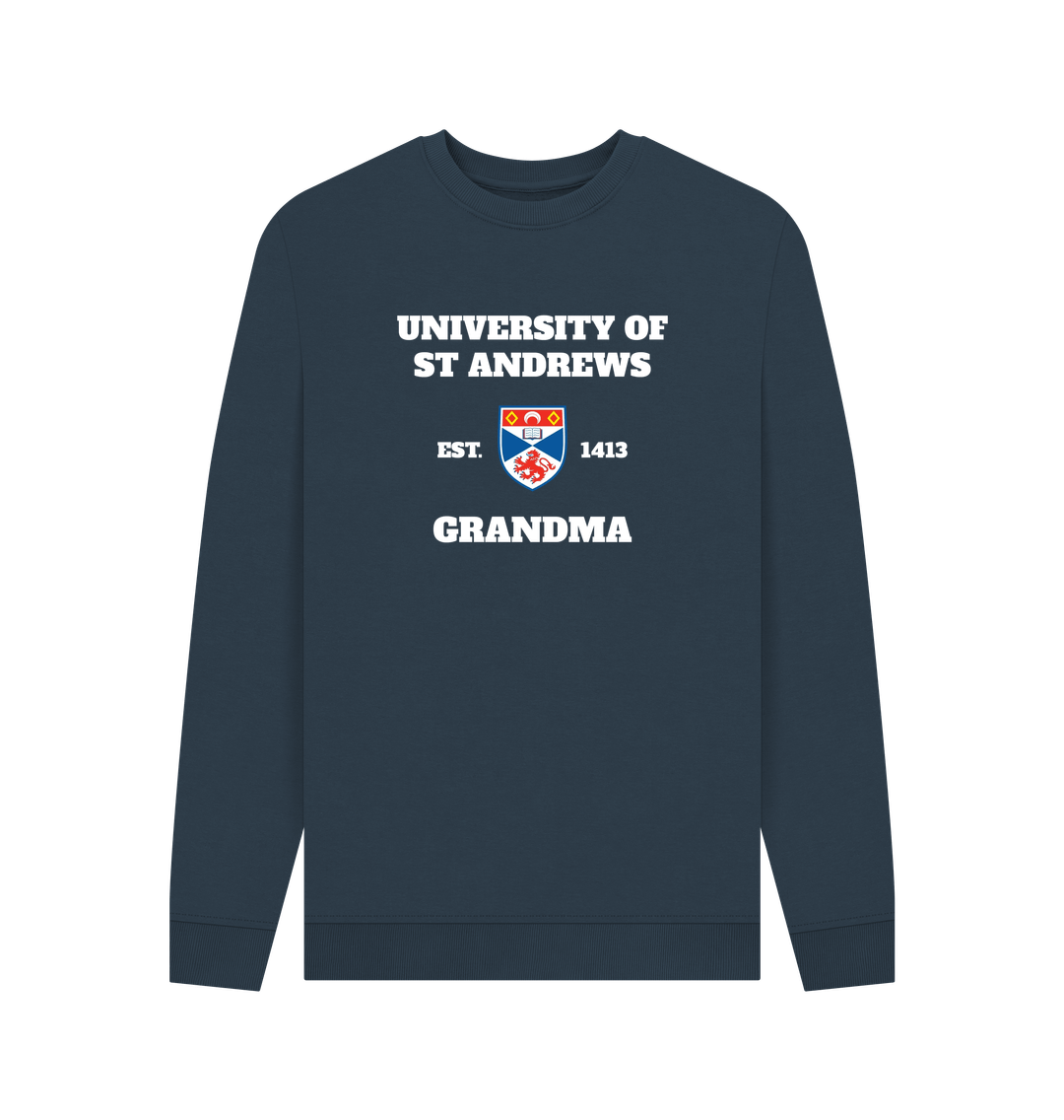 Navy Blue Printed Sweater