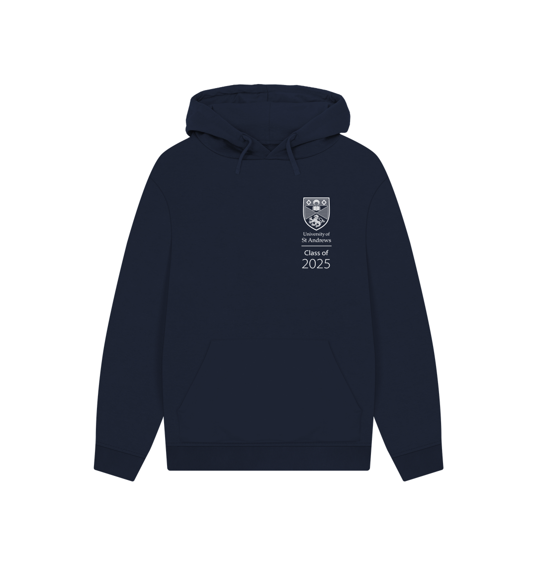 Navy Printed Hoody