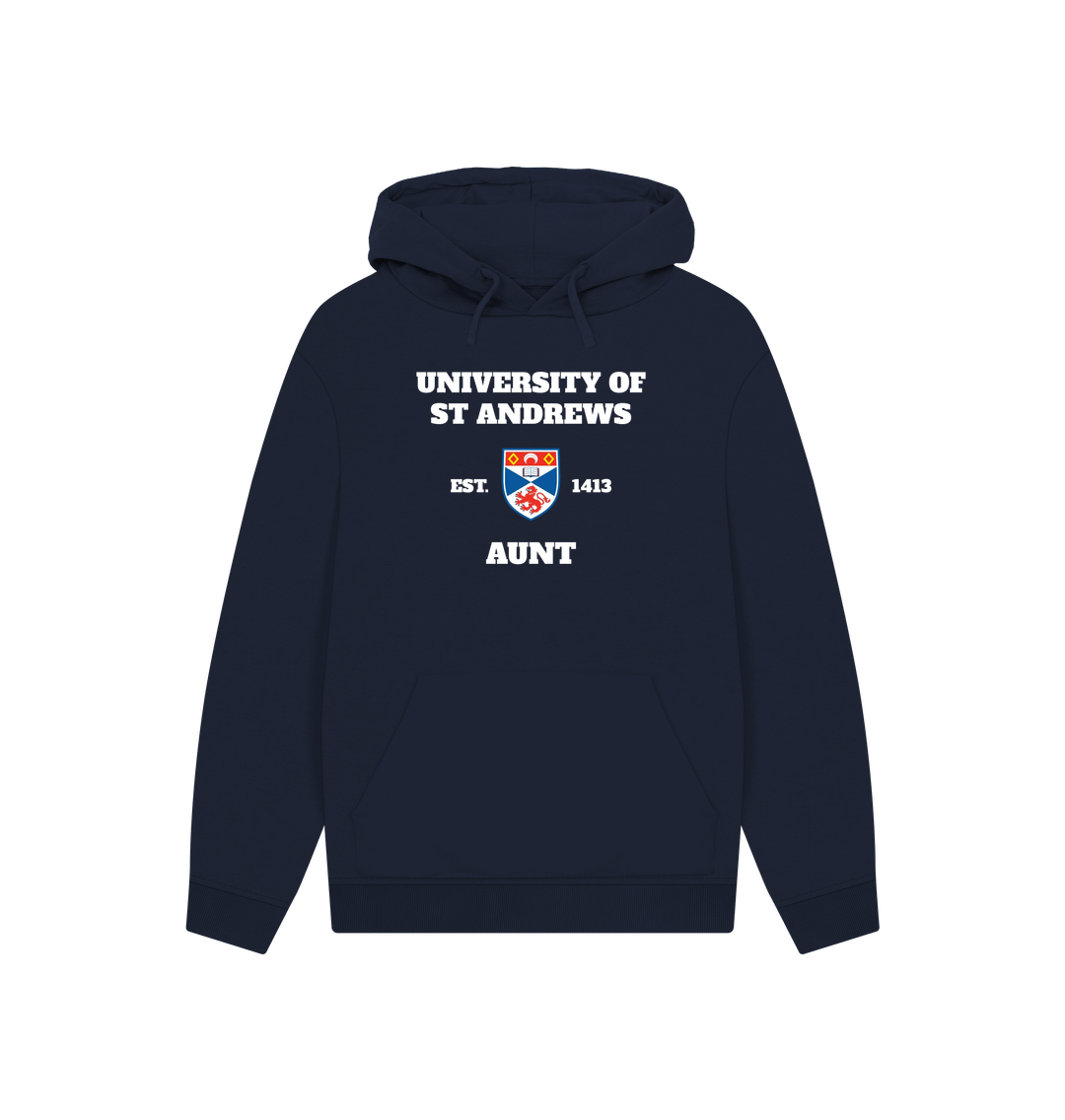 Navy Printed Hoody