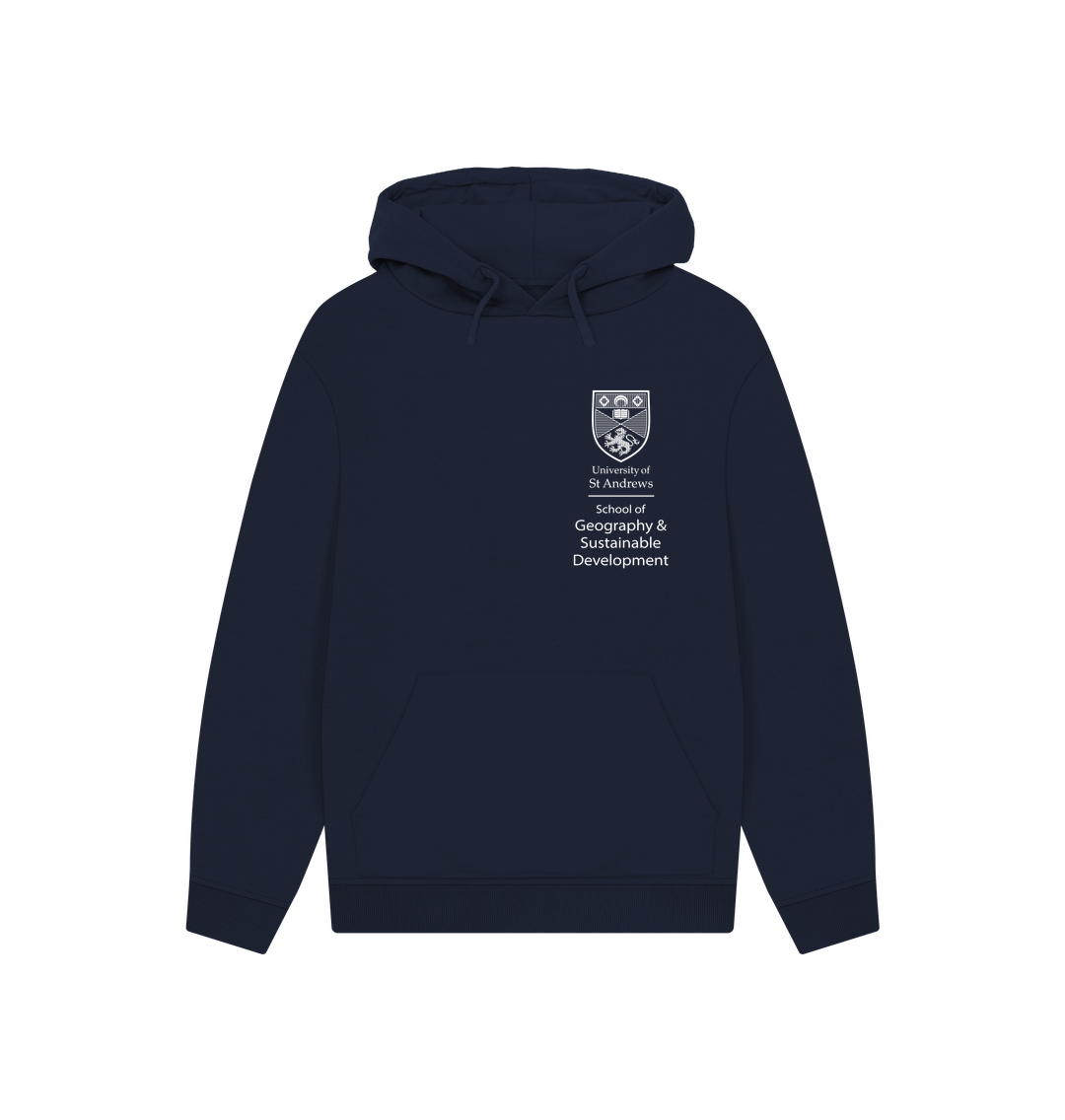 Navy Printed Hoody