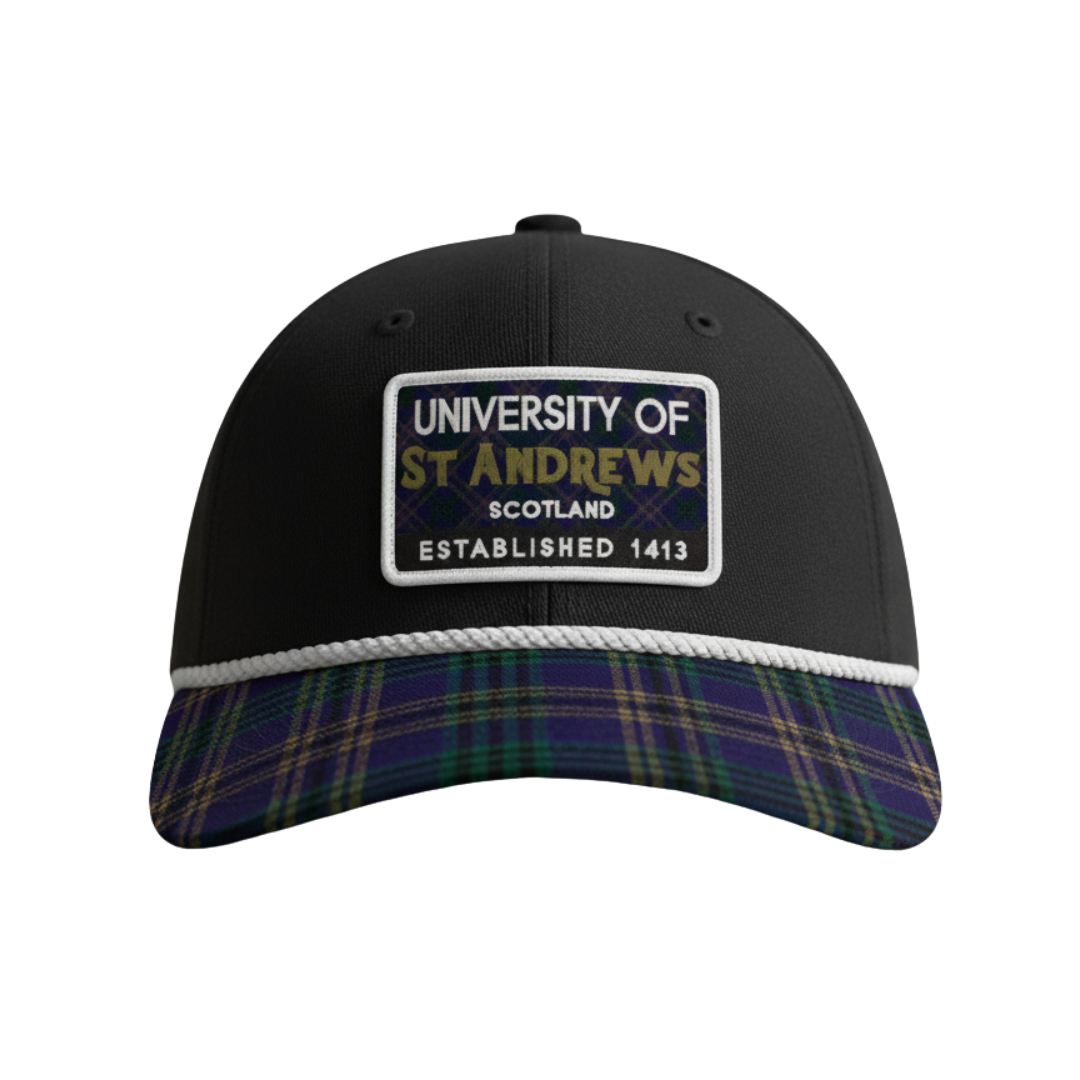 Tartan peak cap