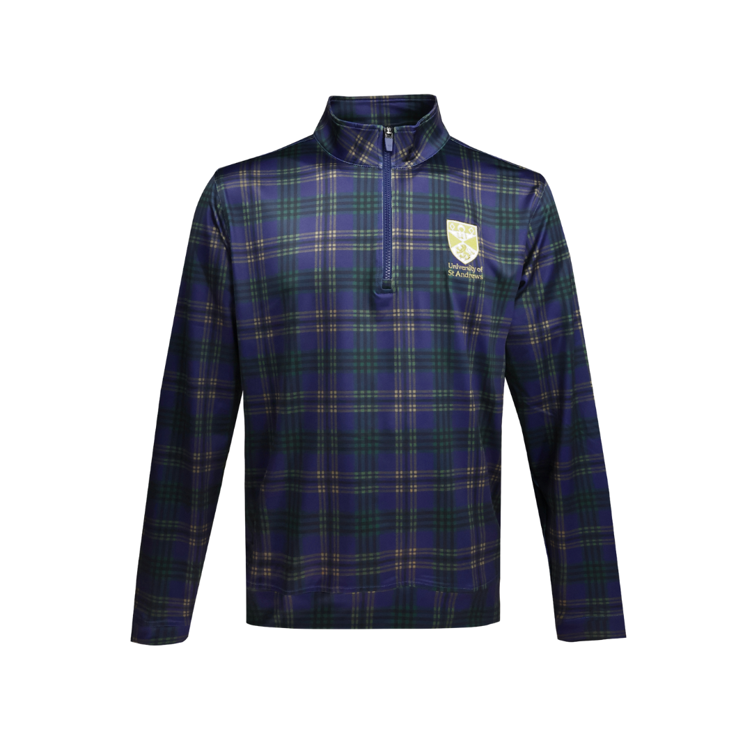 Ladies Tartan 1/4 zip