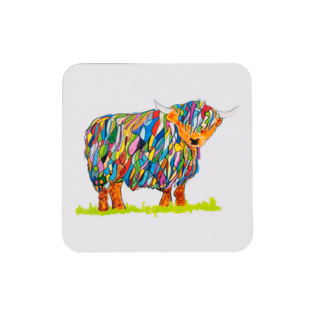 Highland Cow Coaster