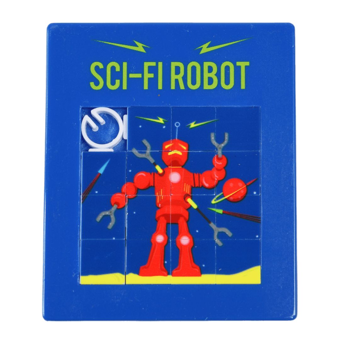 Slide Puzzle Sci-Fi Robot