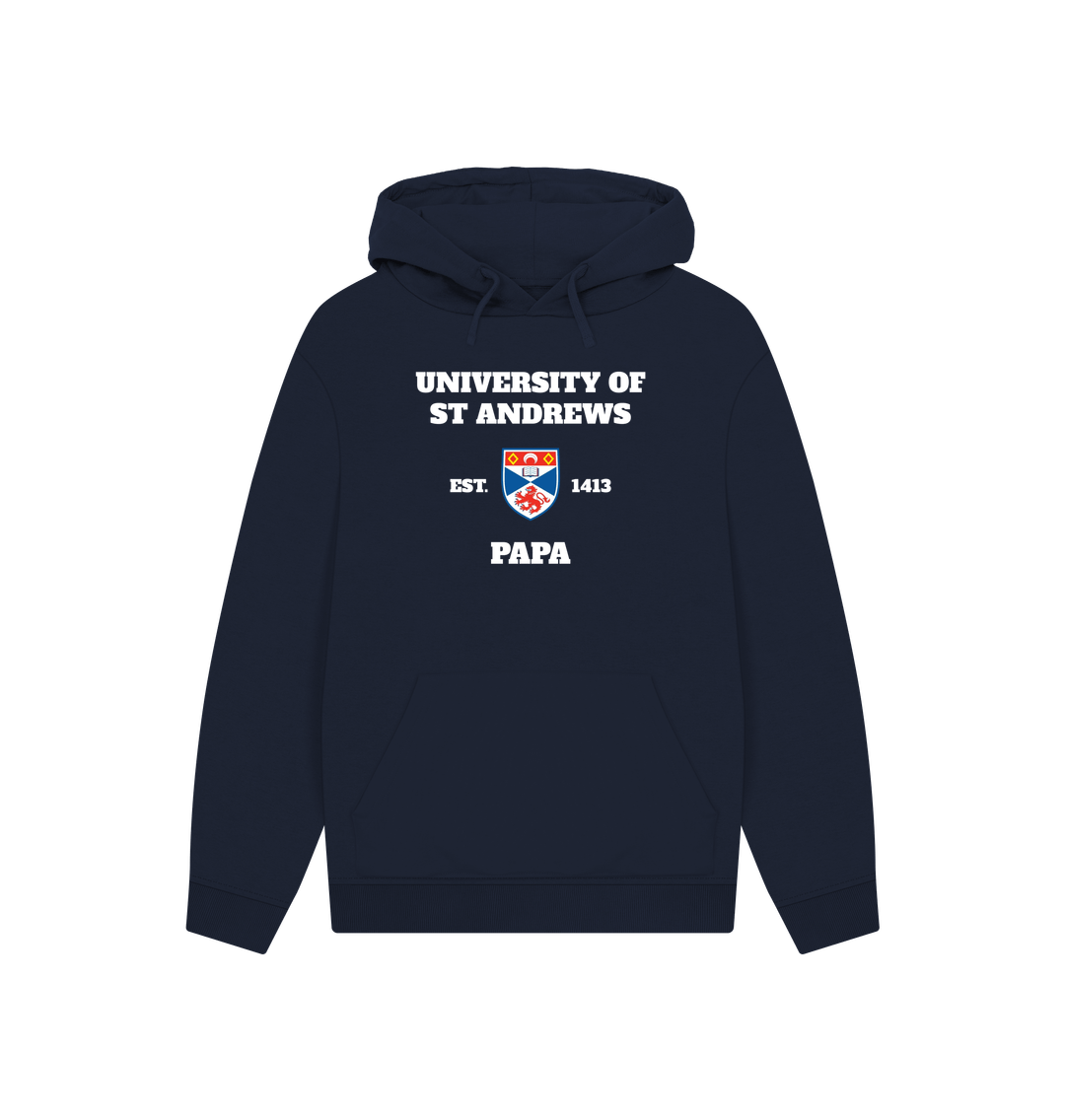 Navy Printed Hoody