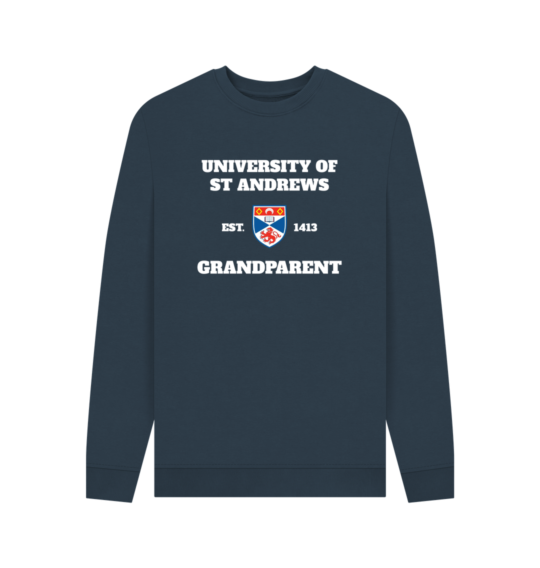 Navy Blue Printed Sweater