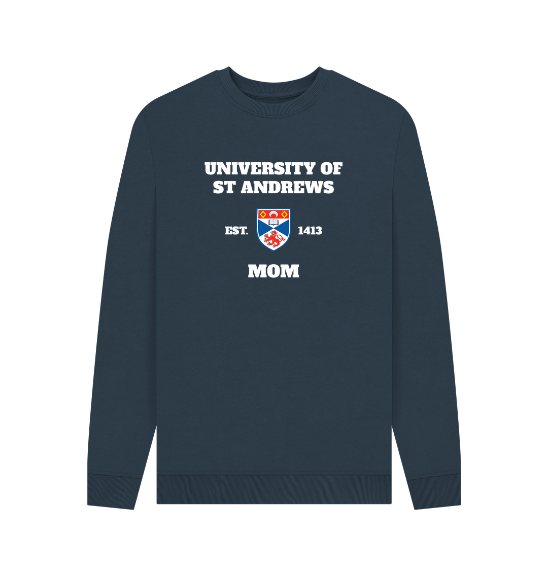 Navy Blue Printed Sweater