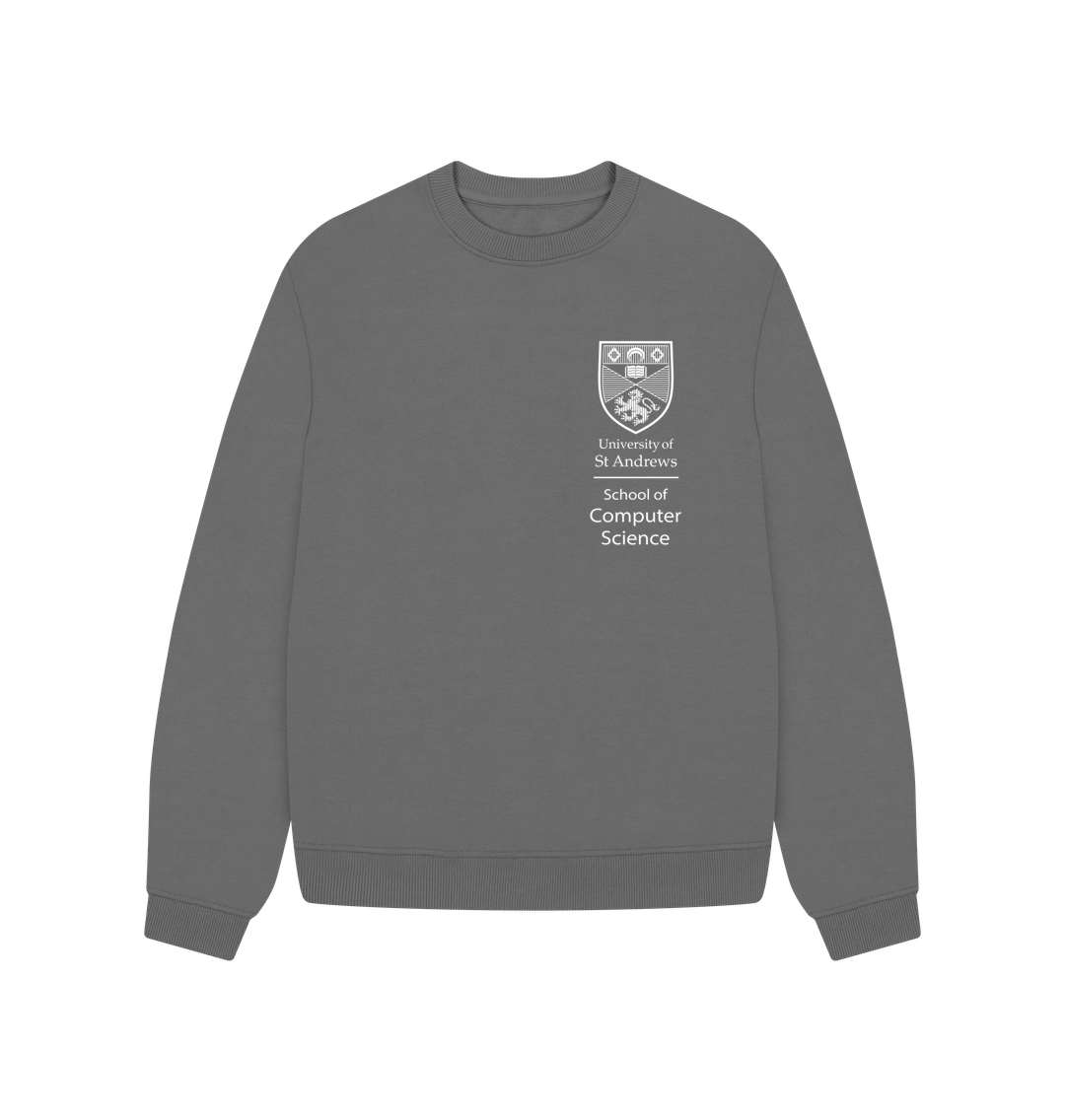 Slate Grey School of Computer Science Oversized Ladies Sweater