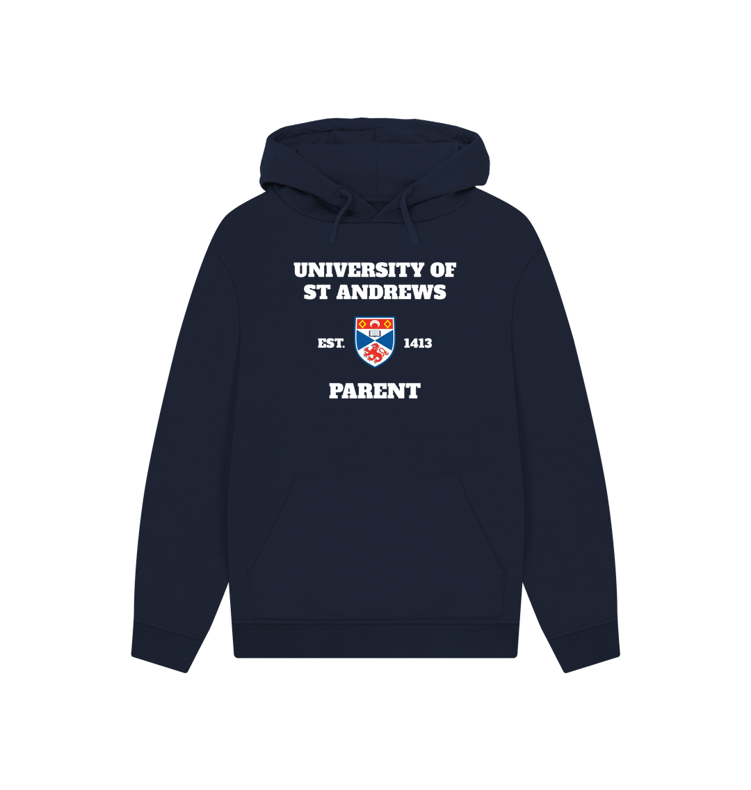 Navy Printed Hoody