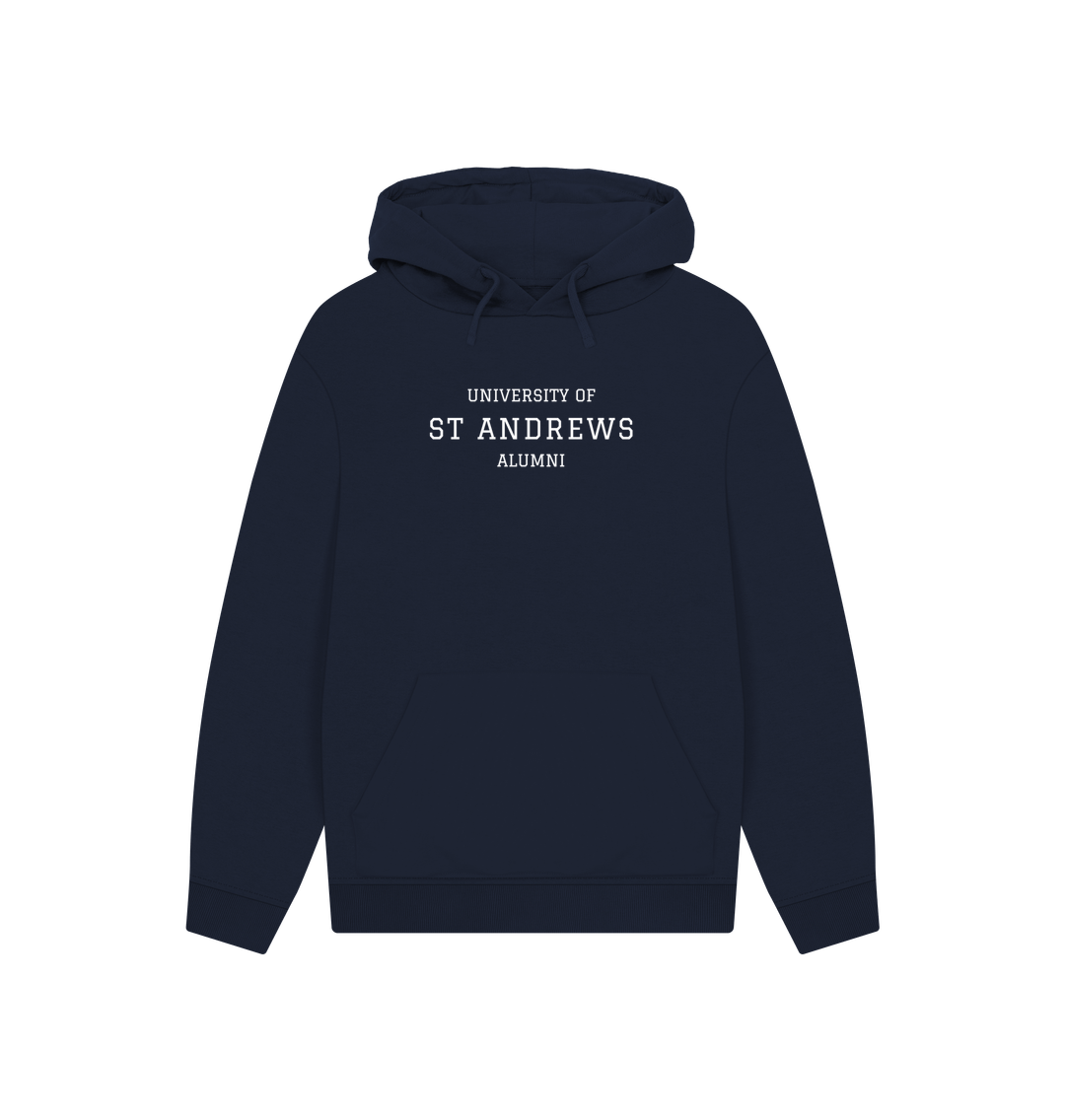 Navy Printed Hoody