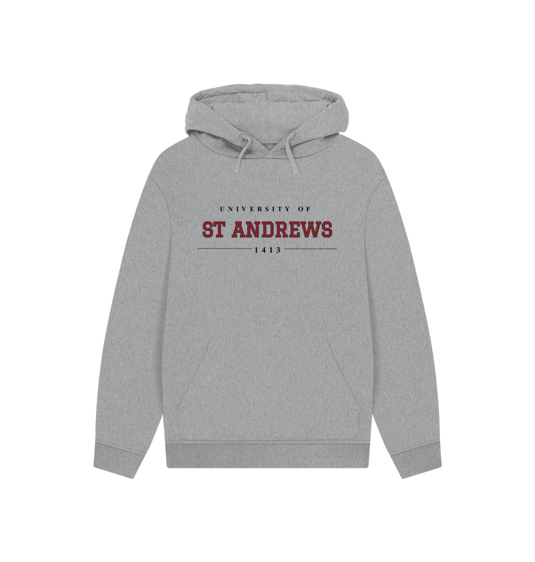 Athletic Grey Printed Hoody