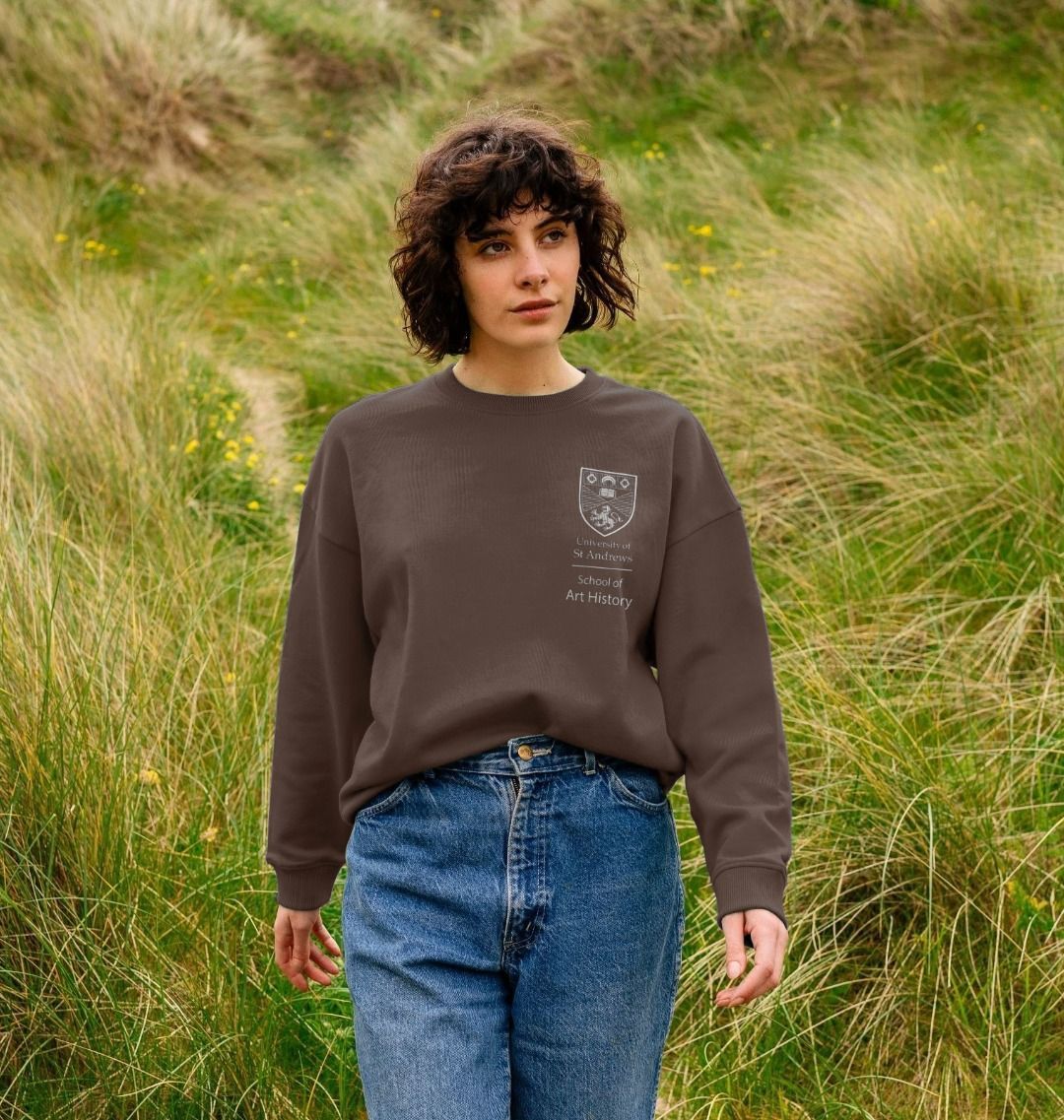 Chocolate School of Art History Oversized Ladies Sweater