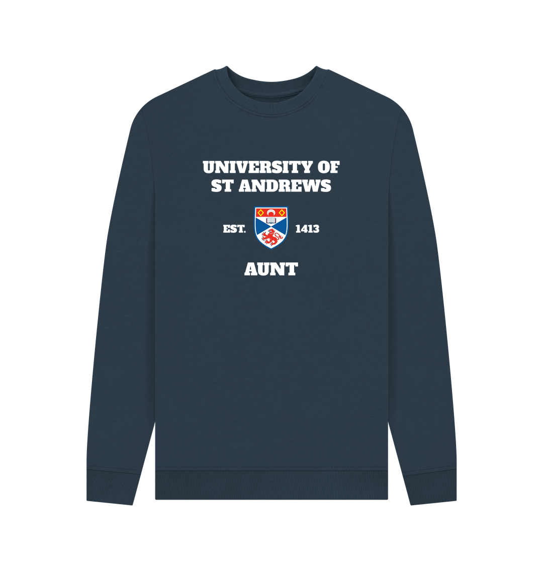 Navy Blue Printed Sweater