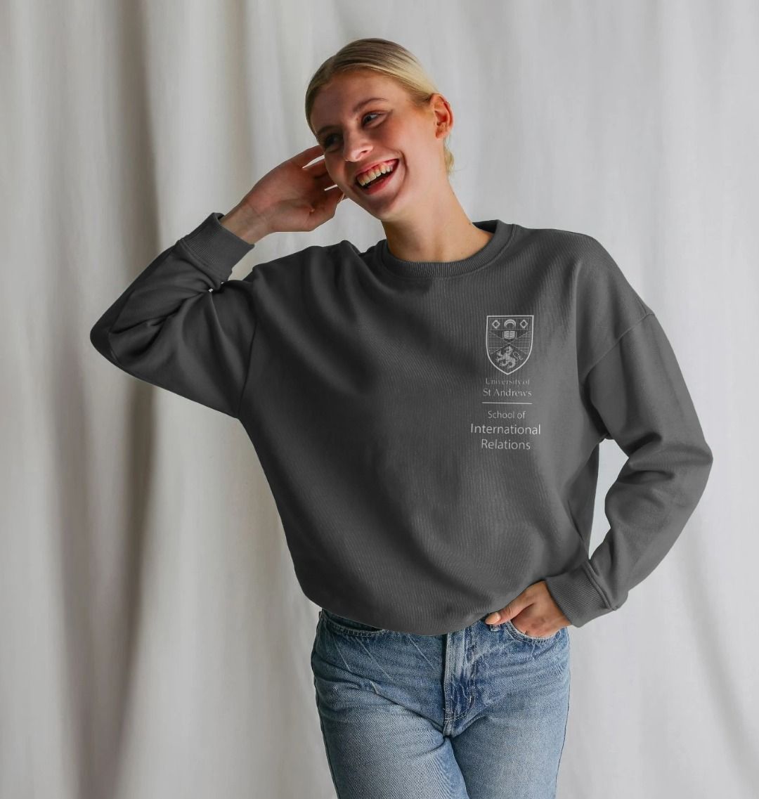 Slate Grey School of International Relations Oversized Ladies Sweater