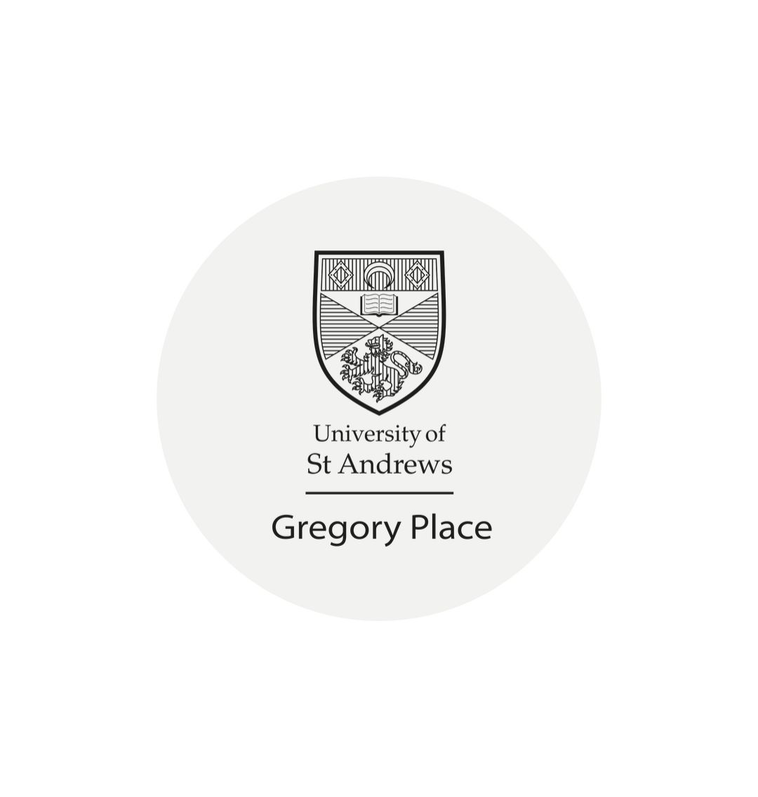White Gregory Place Sticker