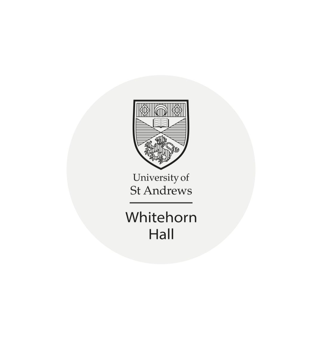 White Whitehorn Hall Sticker