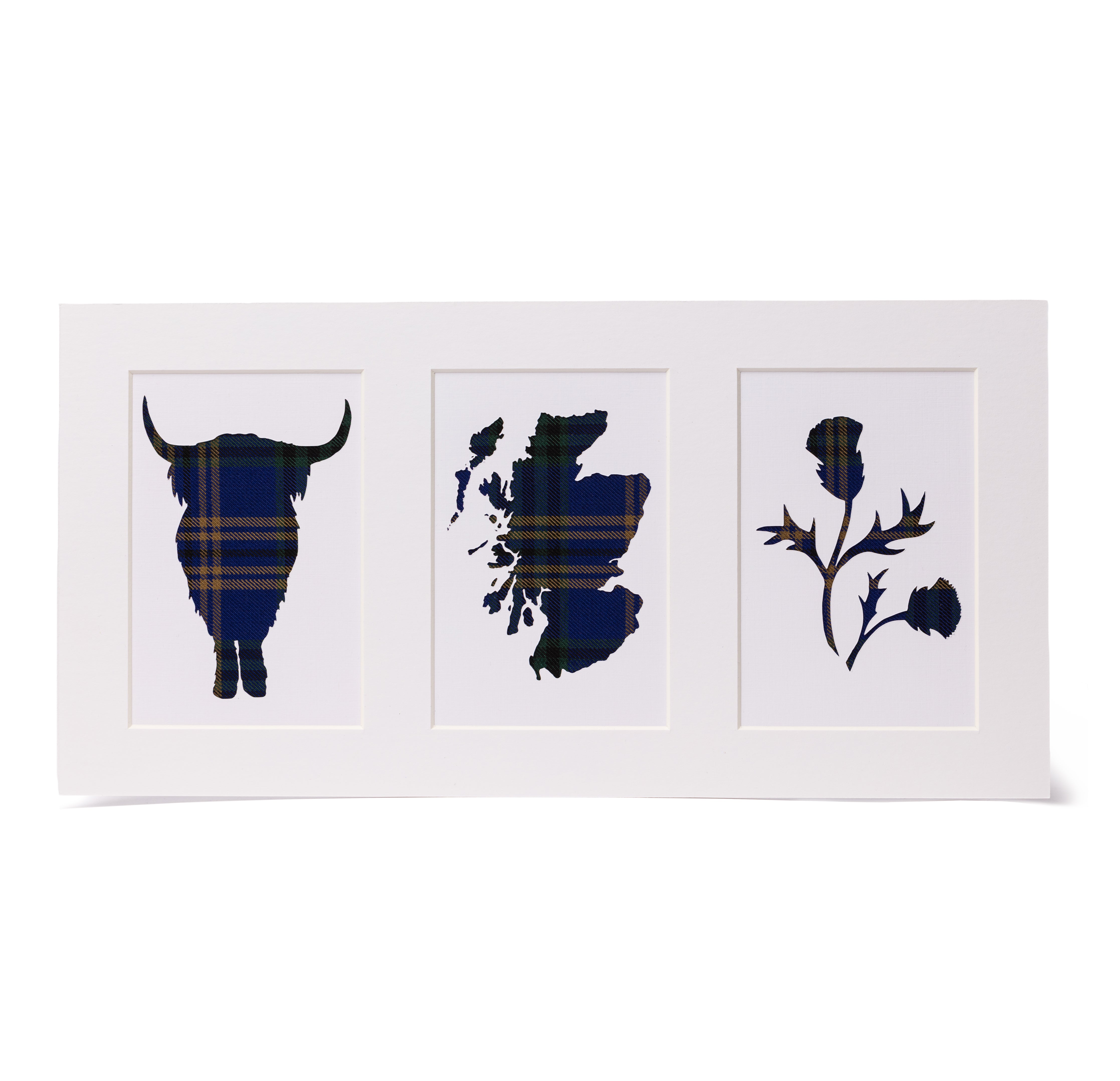 University of St Andrews tartan triple picture 16x8