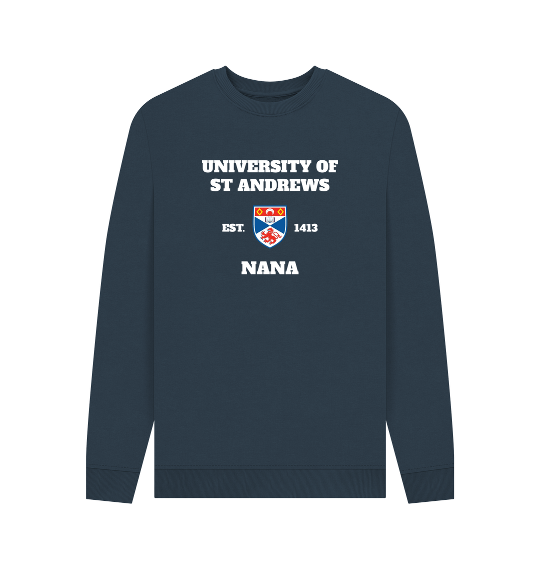 Navy Blue Printed Sweater