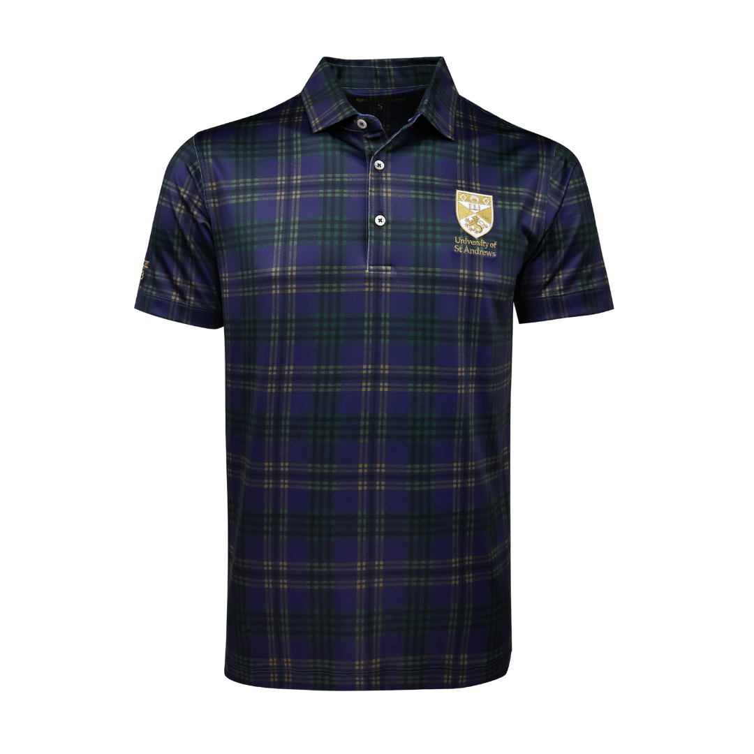 Tartan polo shirt