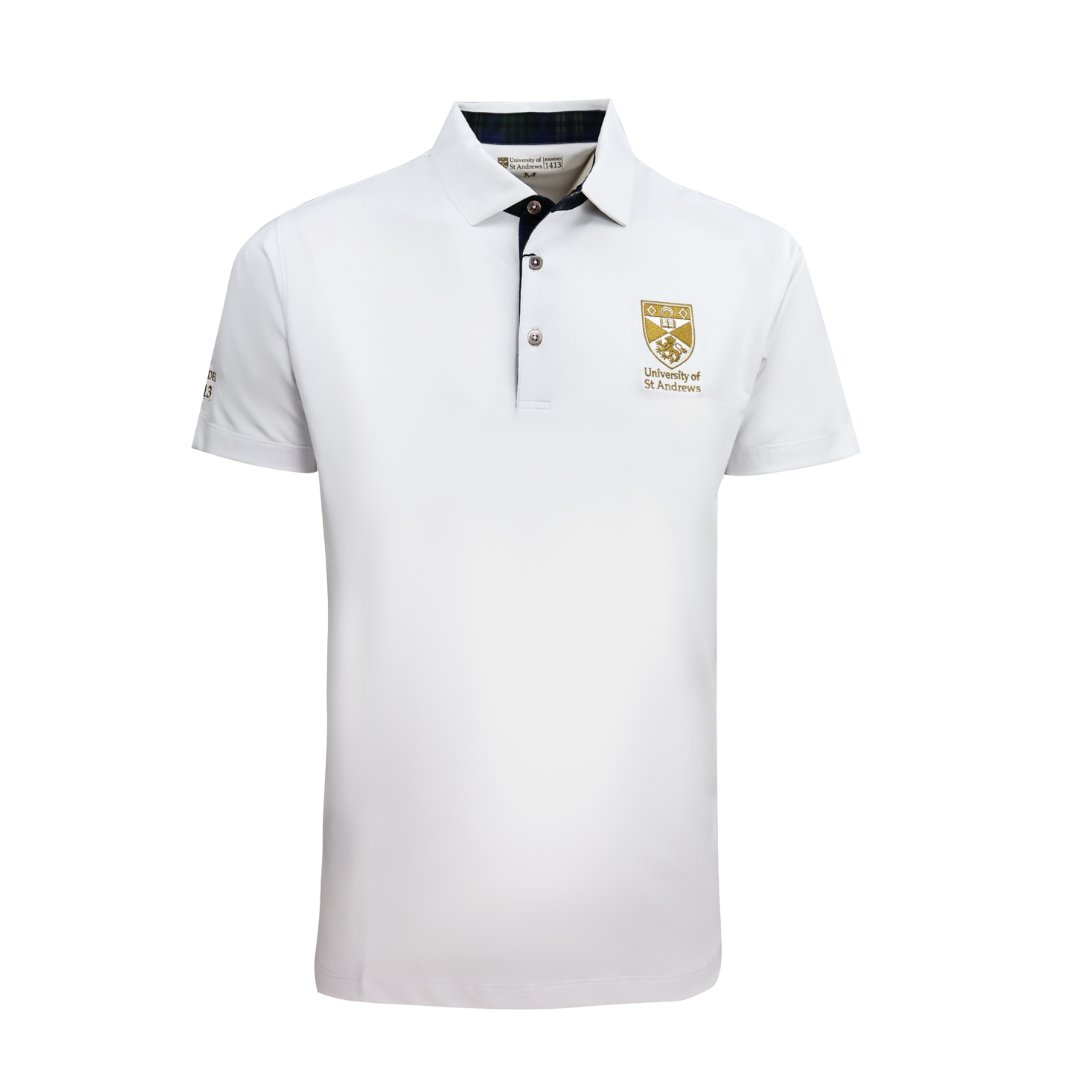 Tartan lined polo shirt