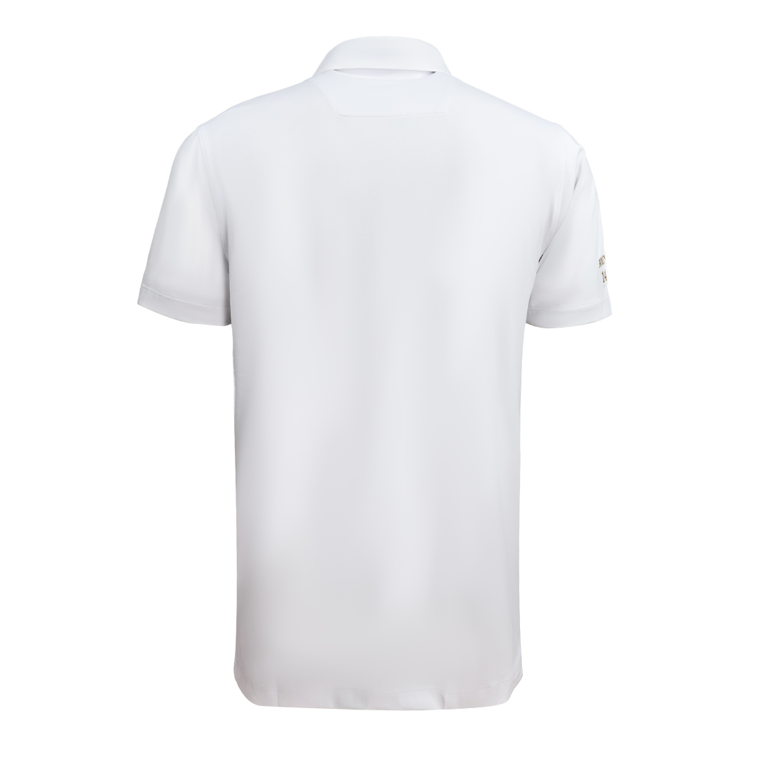 Tartan lined polo shirt