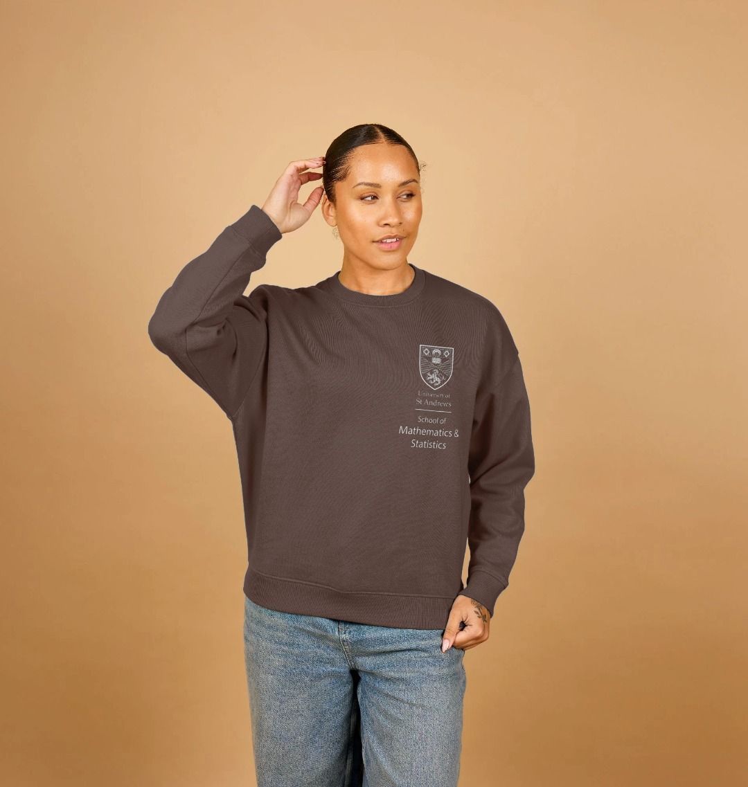 Chocolate School of Mathematics & Statistics Oversized Ladies Sweater