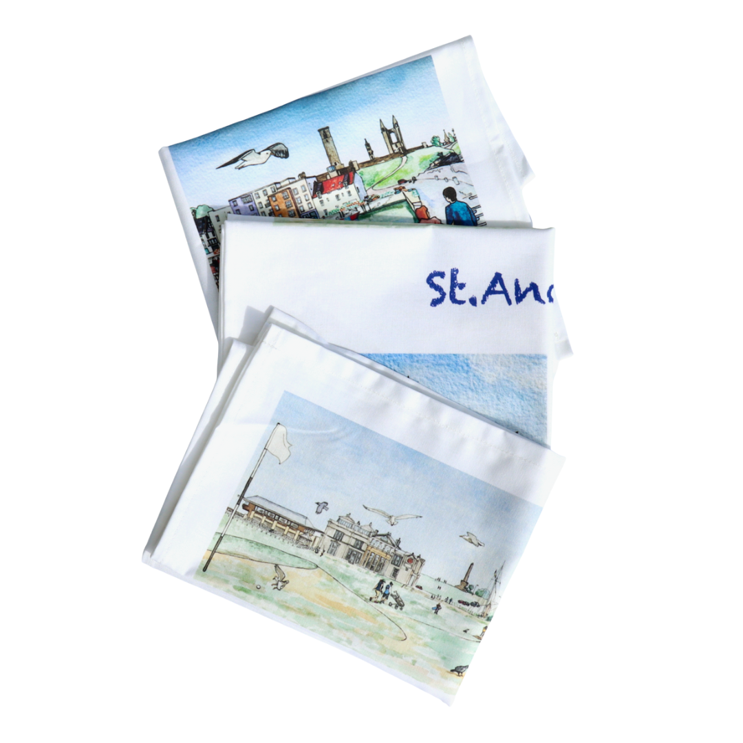 Yolande Kenny St Andrews Tea Towel