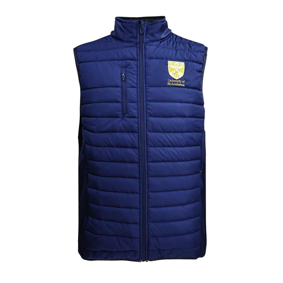 Tartan lined gilet