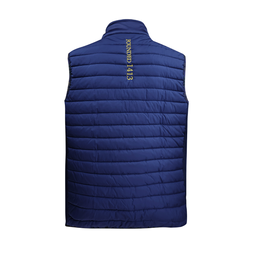 Tartan lined gilet