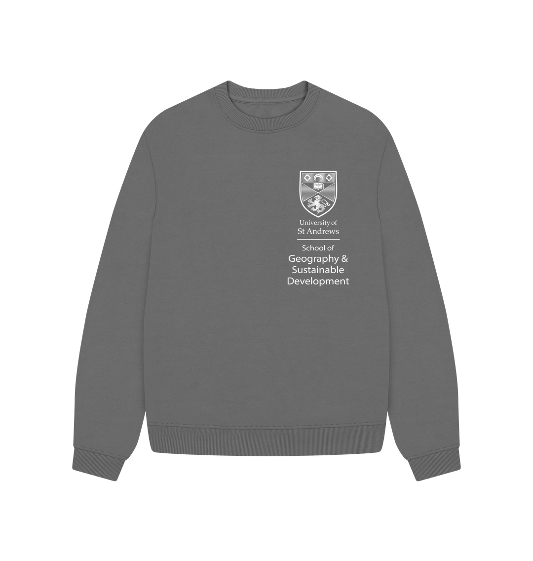 Slate Grey School of Geography & Sustainable Development Oversized Ladies Sweater