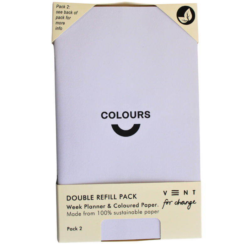 Double Refill Pack - Weekly Planner & Coloured Paper