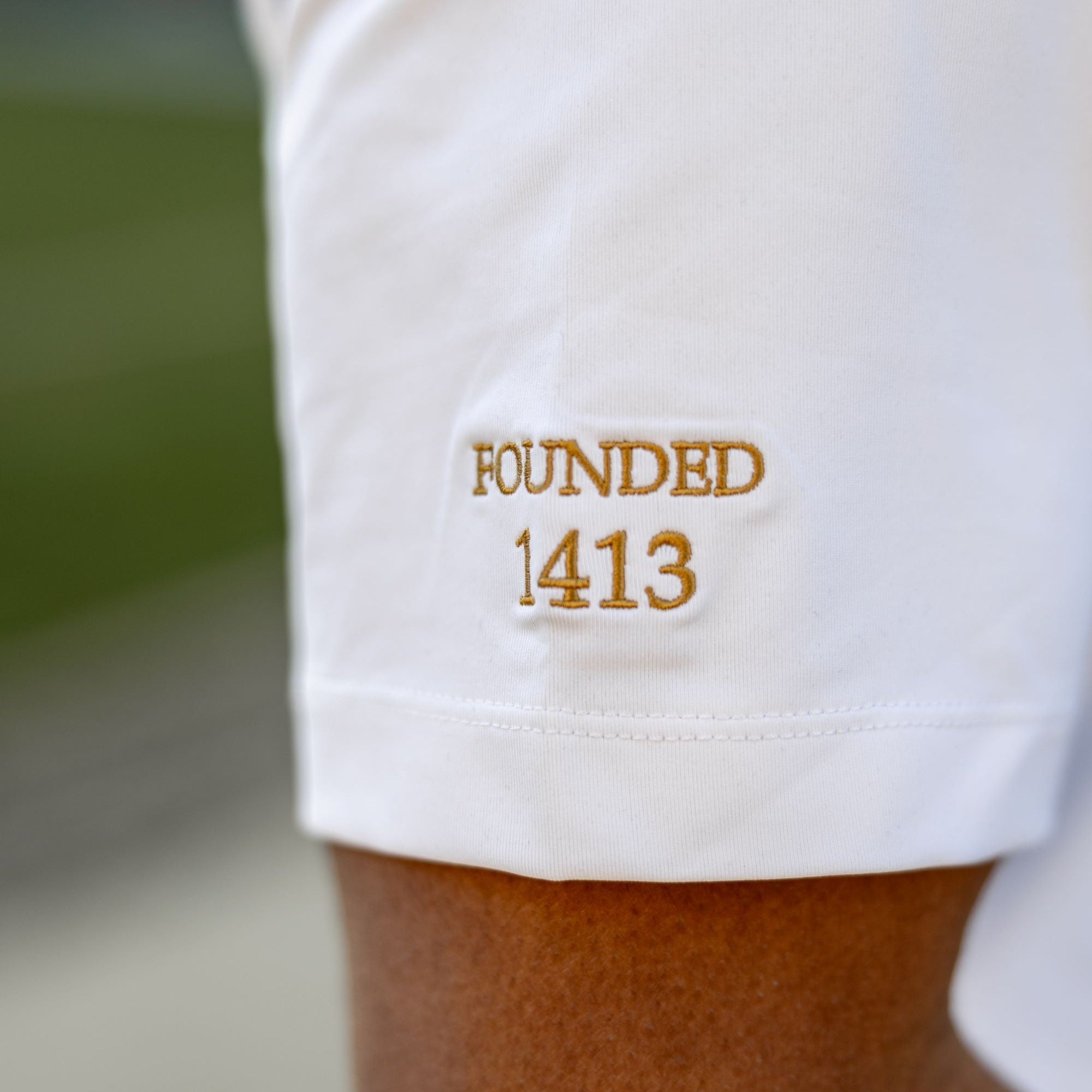 Tartan lined polo shirt